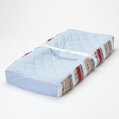 Bacati - Plaids and Stripes Blue/Navy/Red/Beige Boys Crib Bedding Set - Bacati
