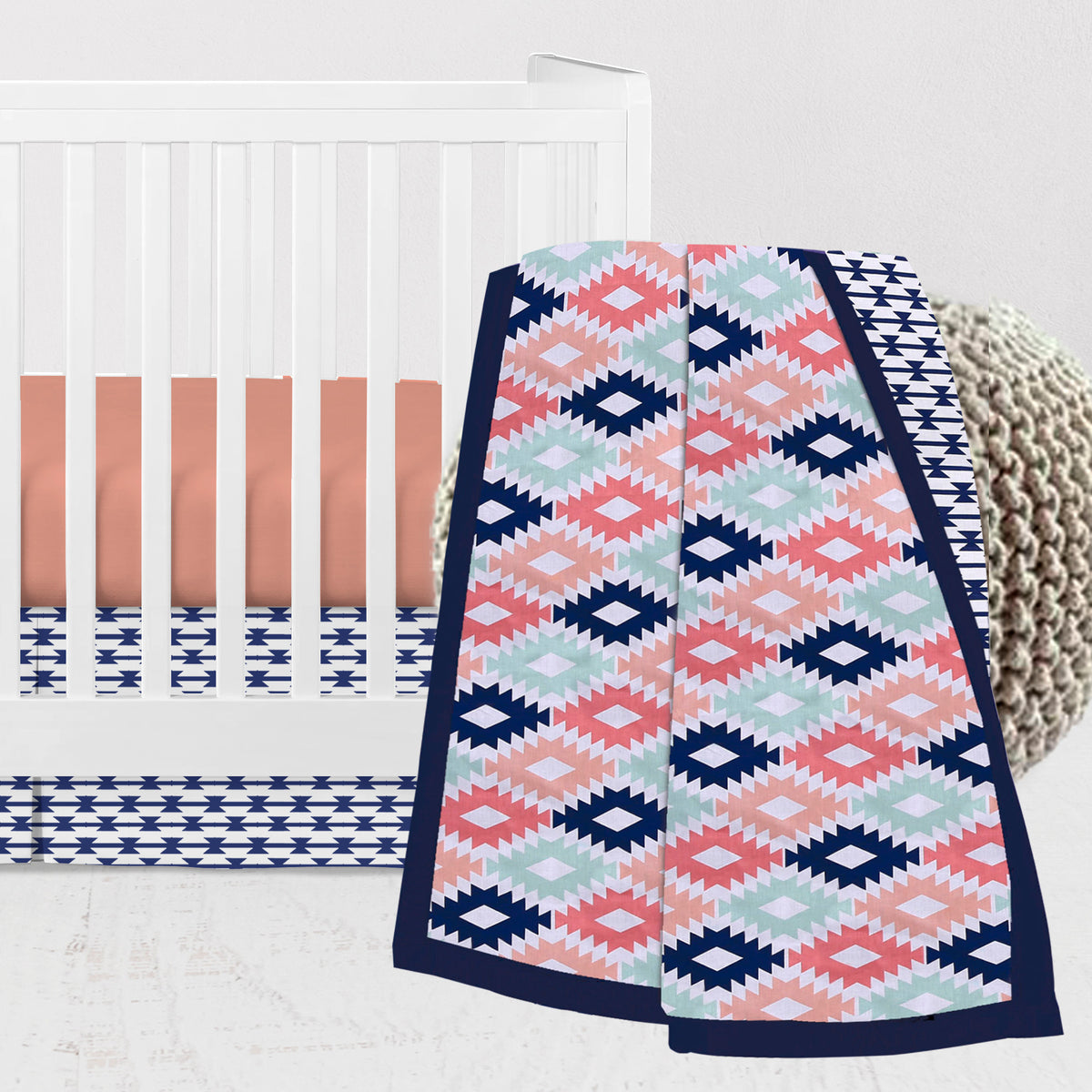 Pink and blue crib bedding online