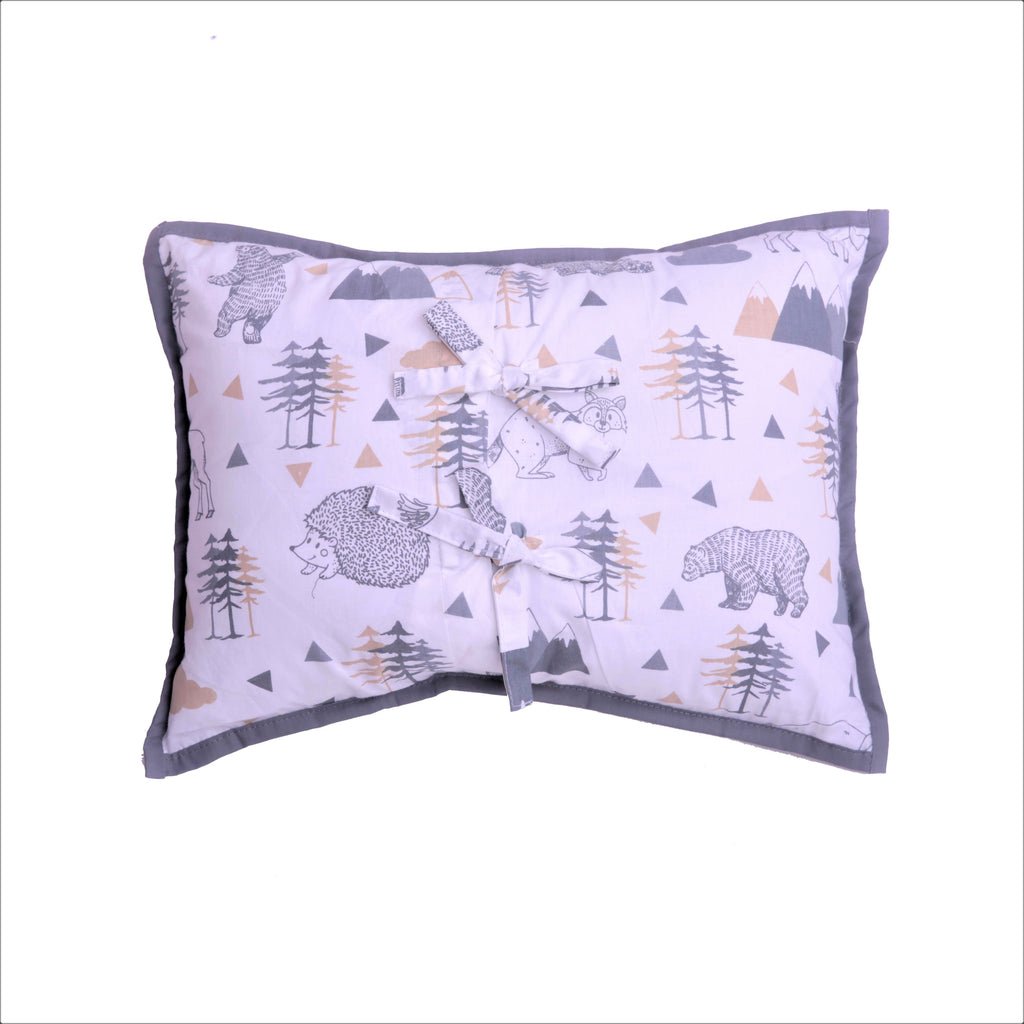 Decorative Pillow, Woodlands Beige/Grey - Bacati - Dec Pillow or Rocker Dec Pillow - Bacati