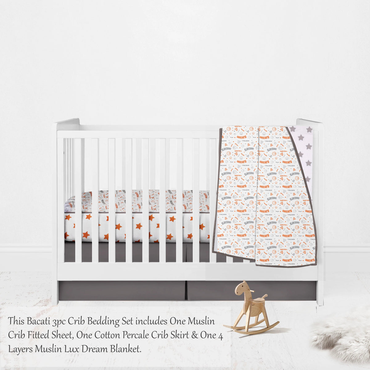 Basketball crib set hotsell