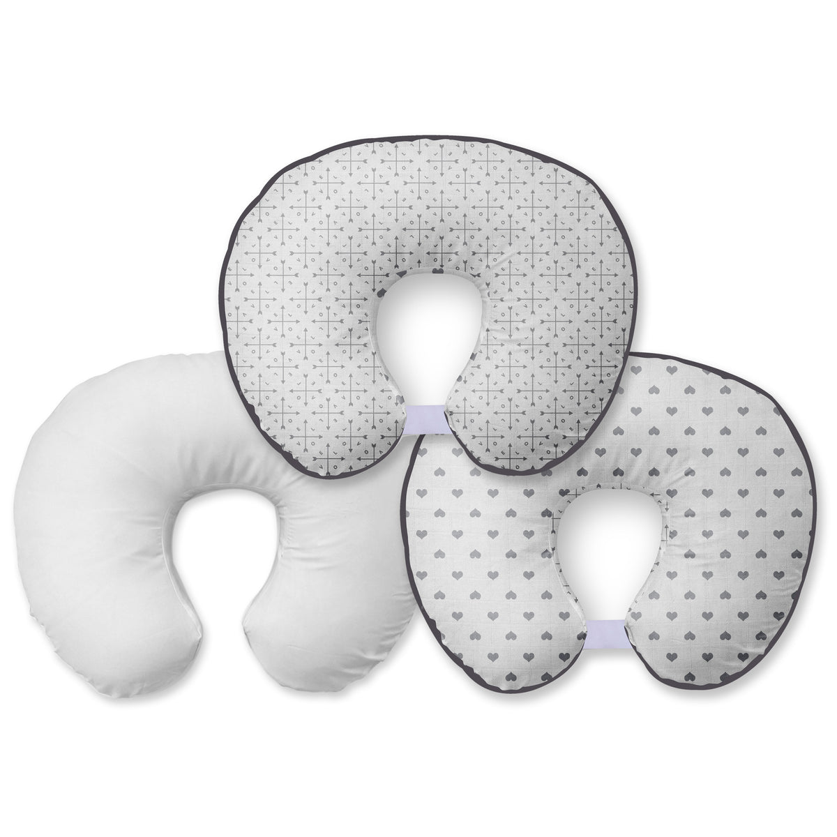 Boppy Luxe Original Support Nursing Pillow - Gray Pennydot