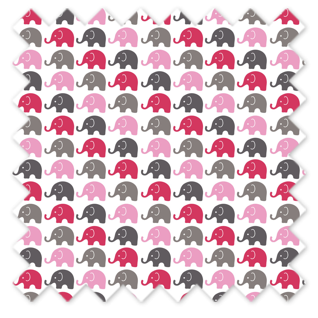 3 pc Nursing/Feeding Pillow Set Elephants Pink/Grey - Bacati - Nursing Pillow - Bacati