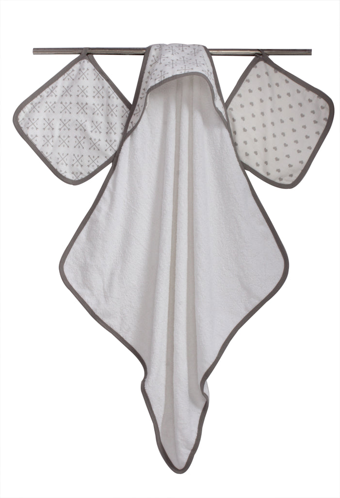 Hooded Towel & Wash Cloth Set