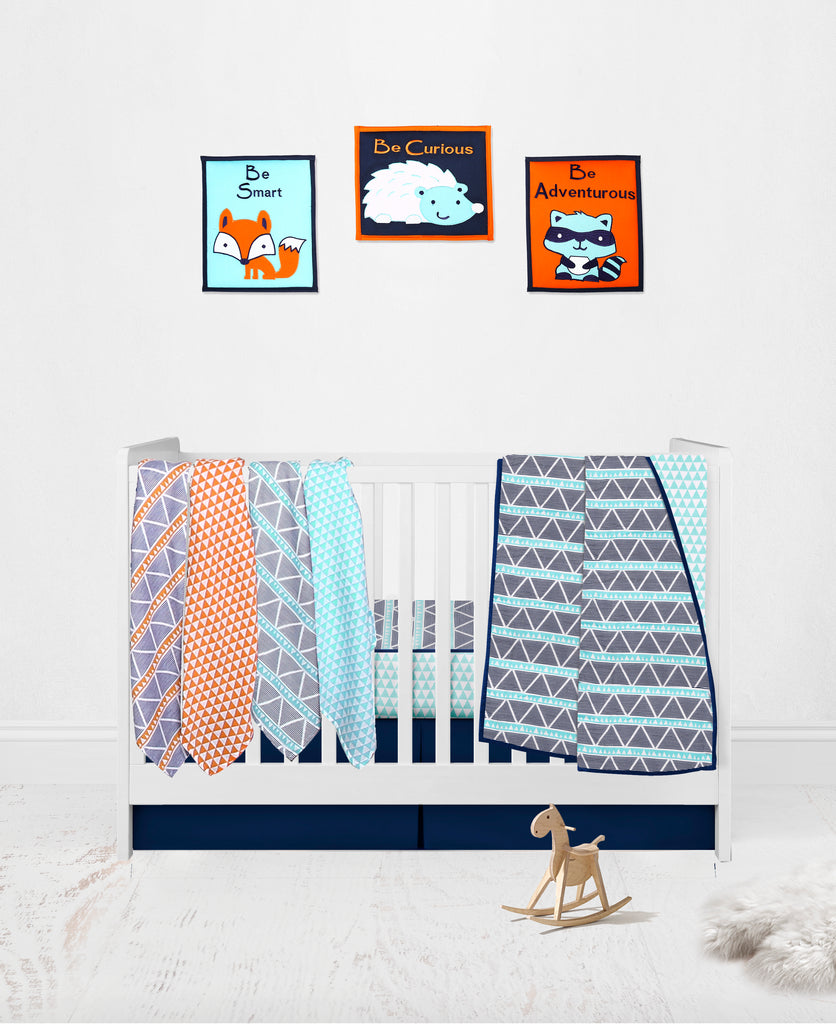 Aztec Liam Boy Aqua Orange Navy