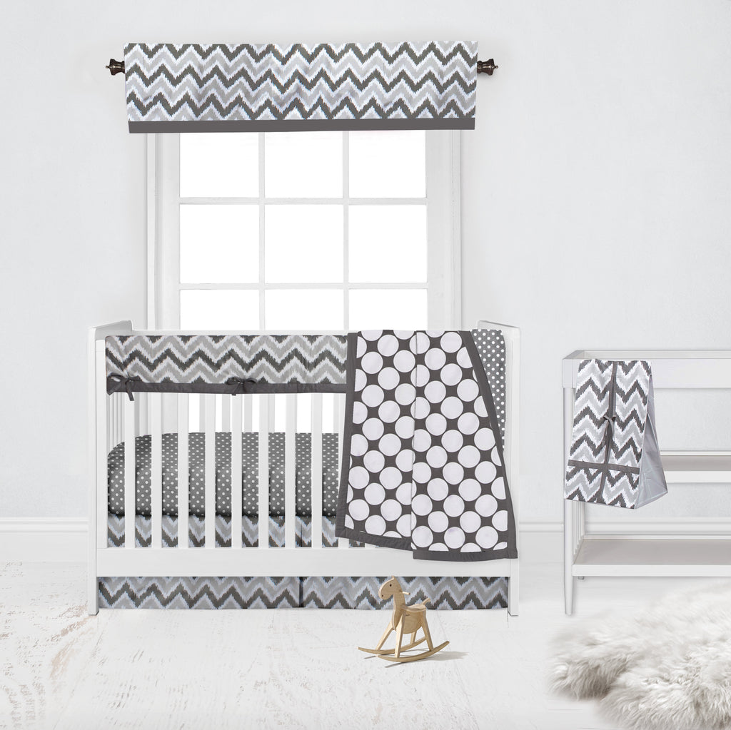 Mix N Match  Chevron Dots Grey Solid