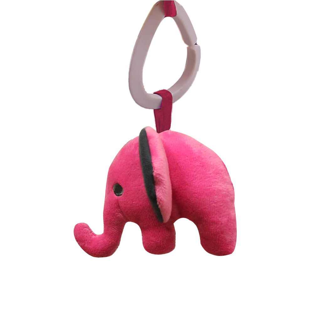 Bacati - Playmat/Baby Activity Gym with Mat, Elephants Pink/Grey - Bacati