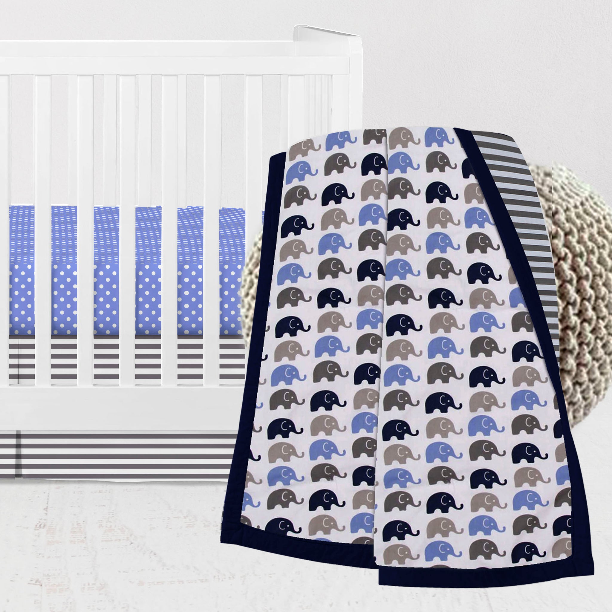 elephant crib set