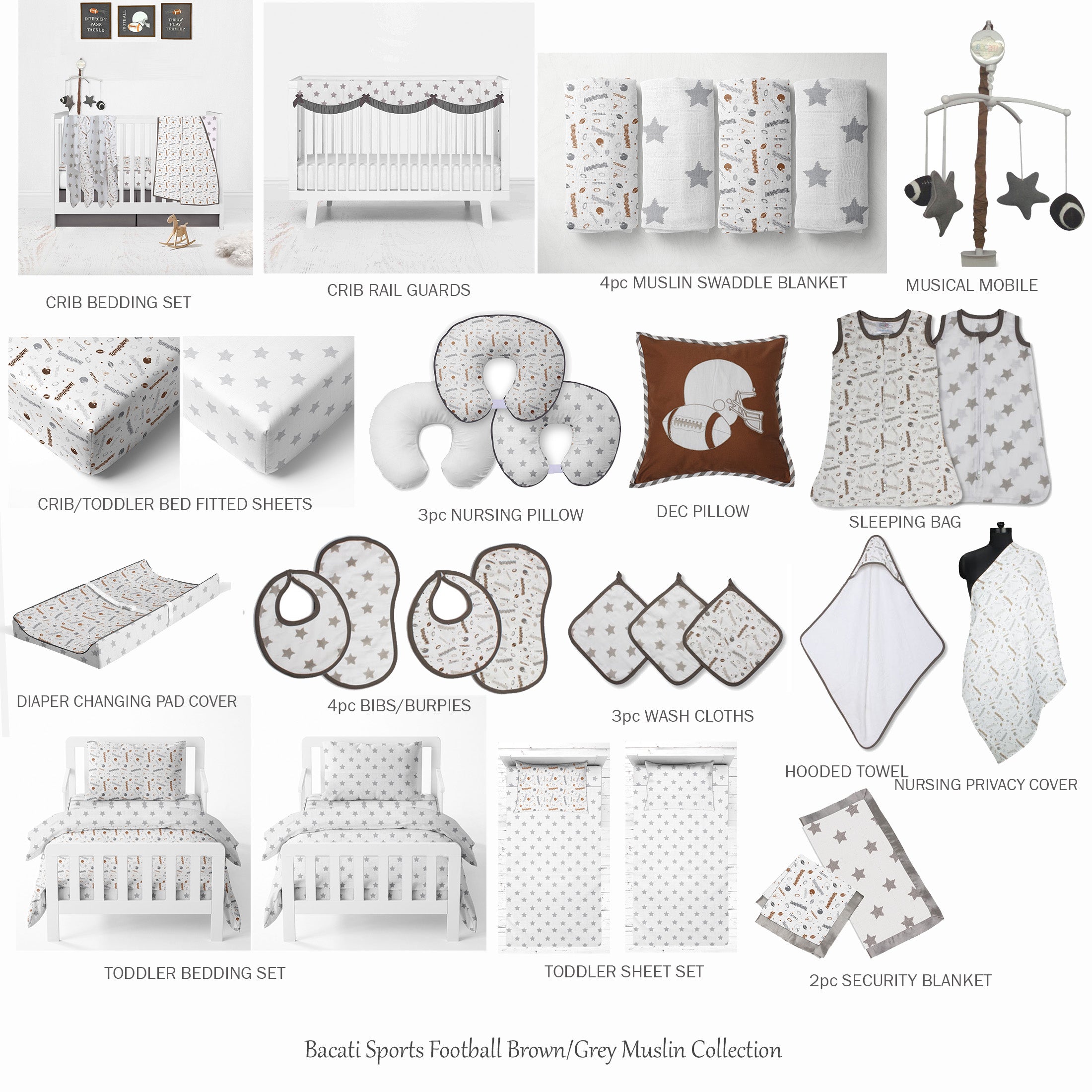 Football baby bedding crib set clearance