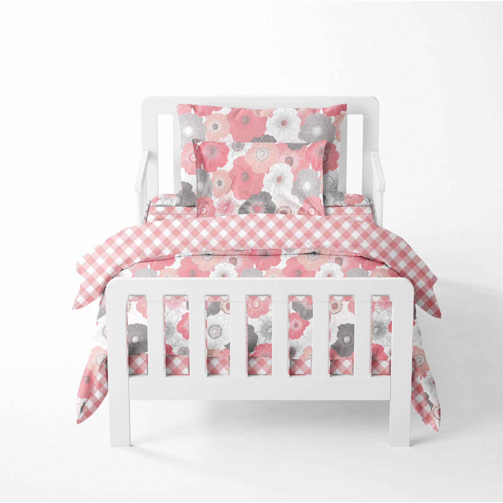 Bacati Girls 5 pc Toddler Bedding Set 100 Cotton Percale Watercolo