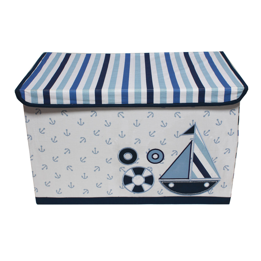 Bacati - Little Sailor, Nursery Kids Storage Items, Blue/Navy - Bacati - Nursery/Kids Storage - Bacati