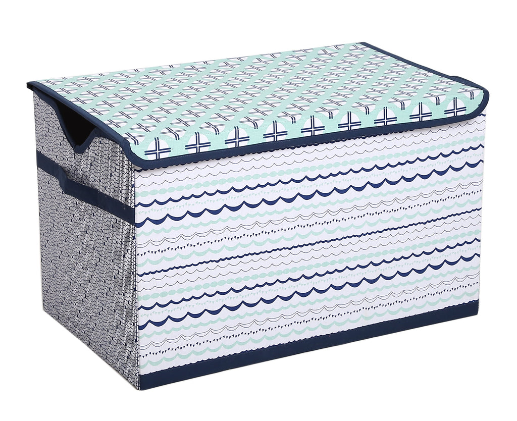 Bacati - Tribal Noah, Boys Nursery Kids Storage. Mint/Navy - Bacati - Nursery/Kids Storage - Bacati