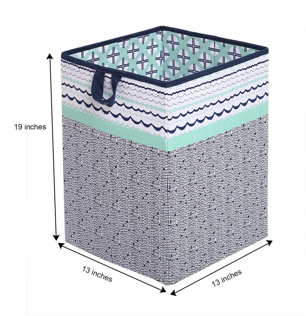 Bacati - Tribal Noah, Boys Nursery Kids Storage. Mint/Navy - Bacati - Nursery/Kids Storage - Bacati