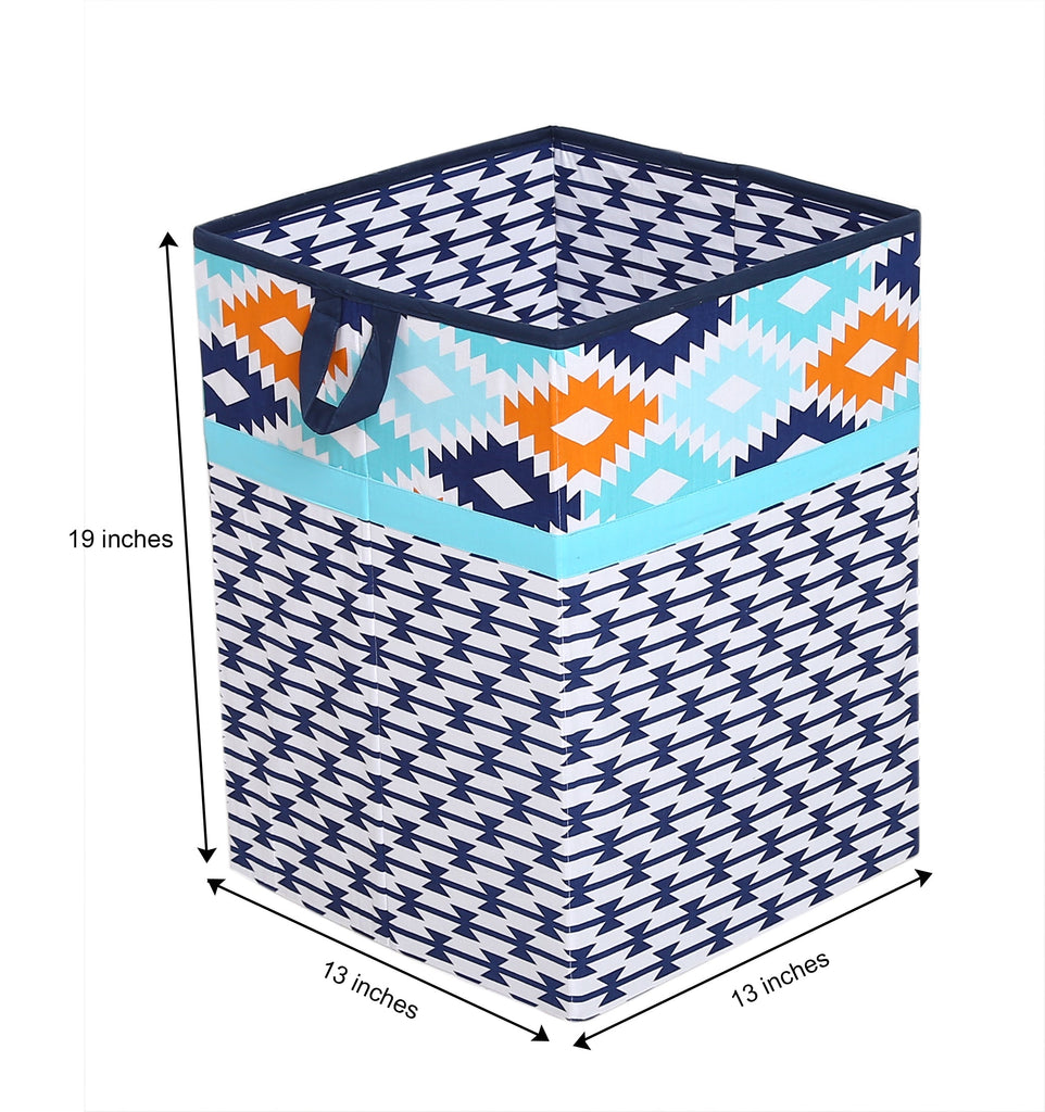 Bacati - Aztec Liam, Boys Nursery Kids Storage. Aqua/Orange/Navy - Bacati - Nursery/Kids Storage - Bacati