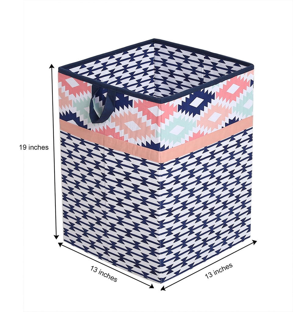 Aztec Emma Girls Nursery Kids Storage. Coral/Mint/Navy - Bacati - Nursery/Kids Storage - Bacati