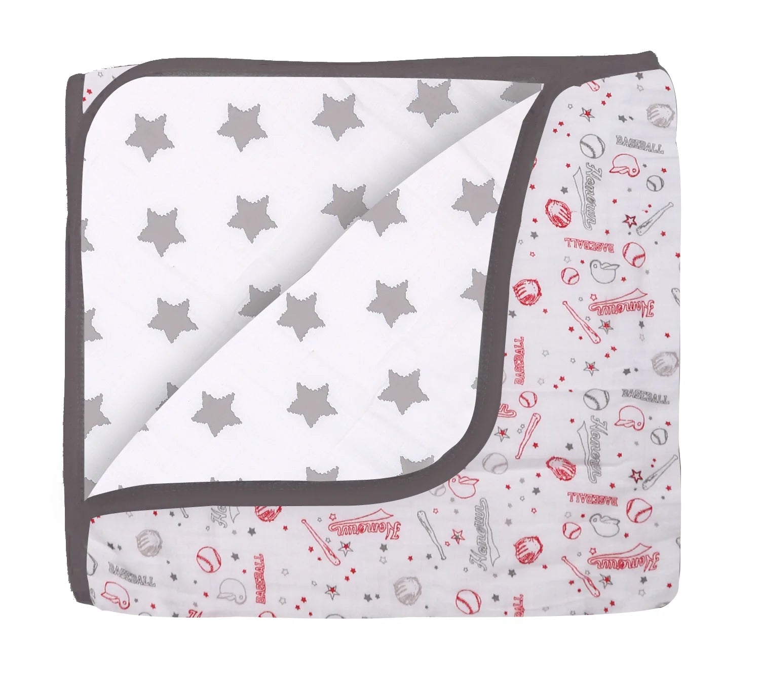 Baseball muslin 2025 blanket