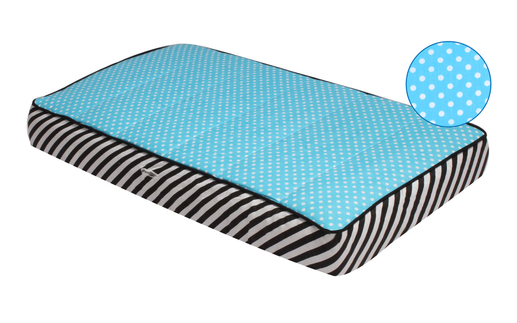 Love Aztec Black/Aqua Neutral Quilted Changing Pad Cover - Bacati - Changing pad cover - Bacati
