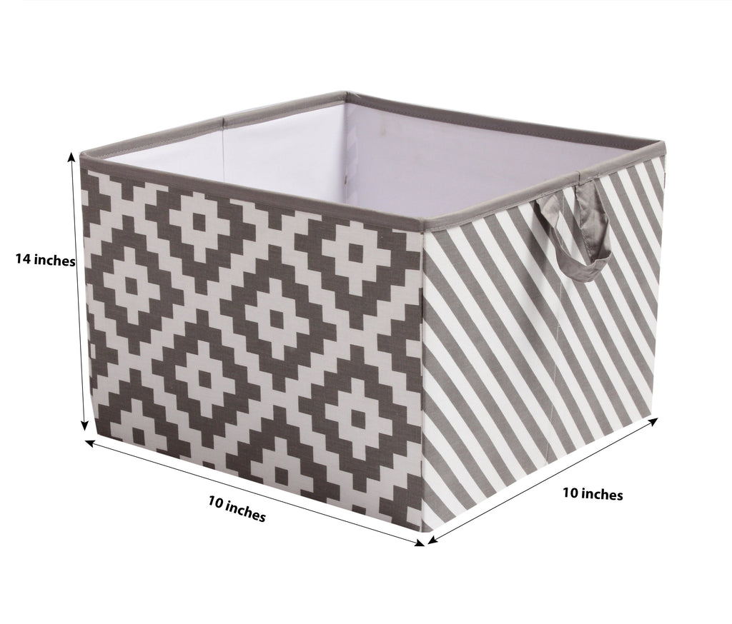 Bacati - Aztec Love Neutral Nursery Kids Storage Items, Grey - Bacati - Nursery/Kids Storage - Bacati