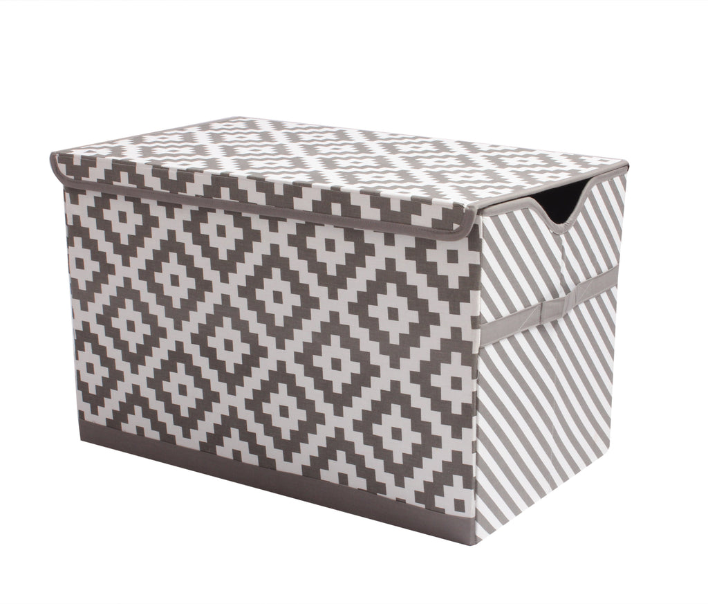 Bacati - Aztec Love Neutral Nursery Kids Storage Items, Grey - Bacati - Nursery/Kids Storage - Bacati