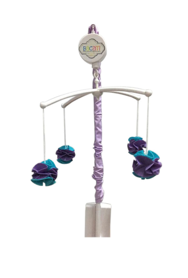 Paisley Isabella Lilac/Purple/Aqua Girls Crib Bedding Set - Bacati - Crib Bedding Set - Bacati