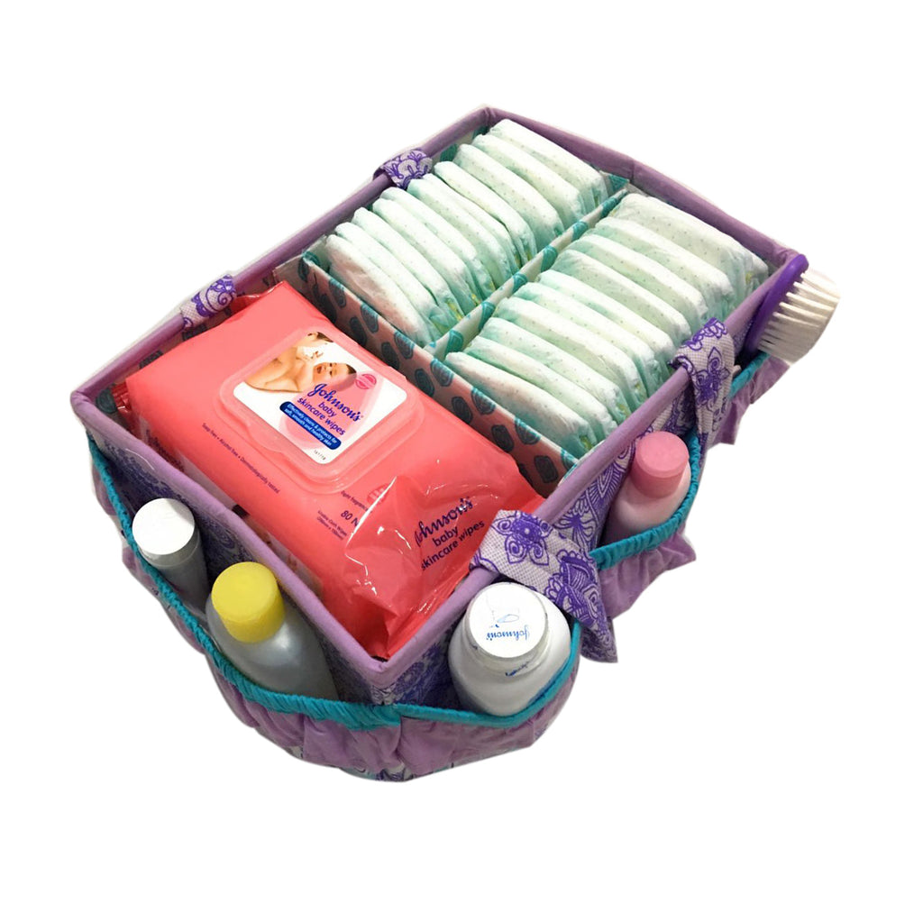 Bacati - Paisley Isabella Girls Nursery Kids Storage Items, Purple/Lilac/Aqua - Bacati - Nursery/Kids Storage - Bacati