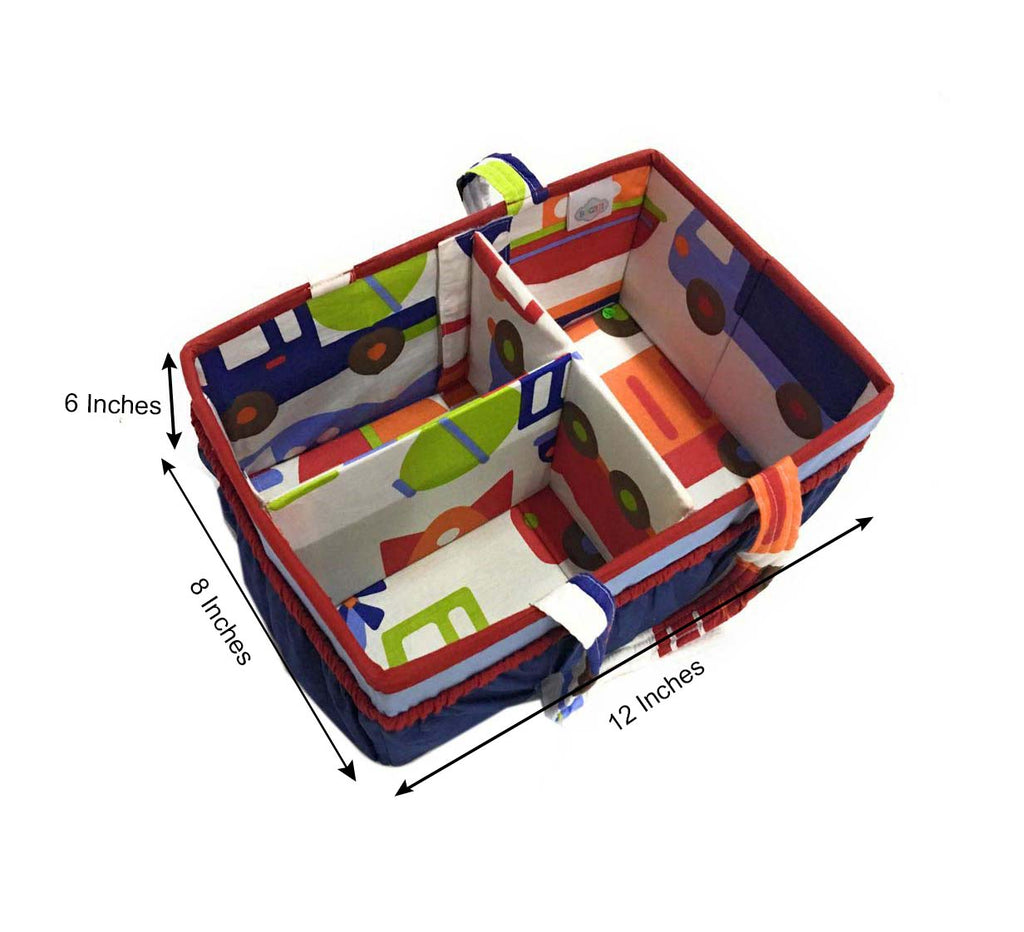 Bacati - Transportation, Boys Nursery Kids Storage. Blue/Navy/Orange/Red/Green - Bacati - Nursery/Kids Storage - Bacati