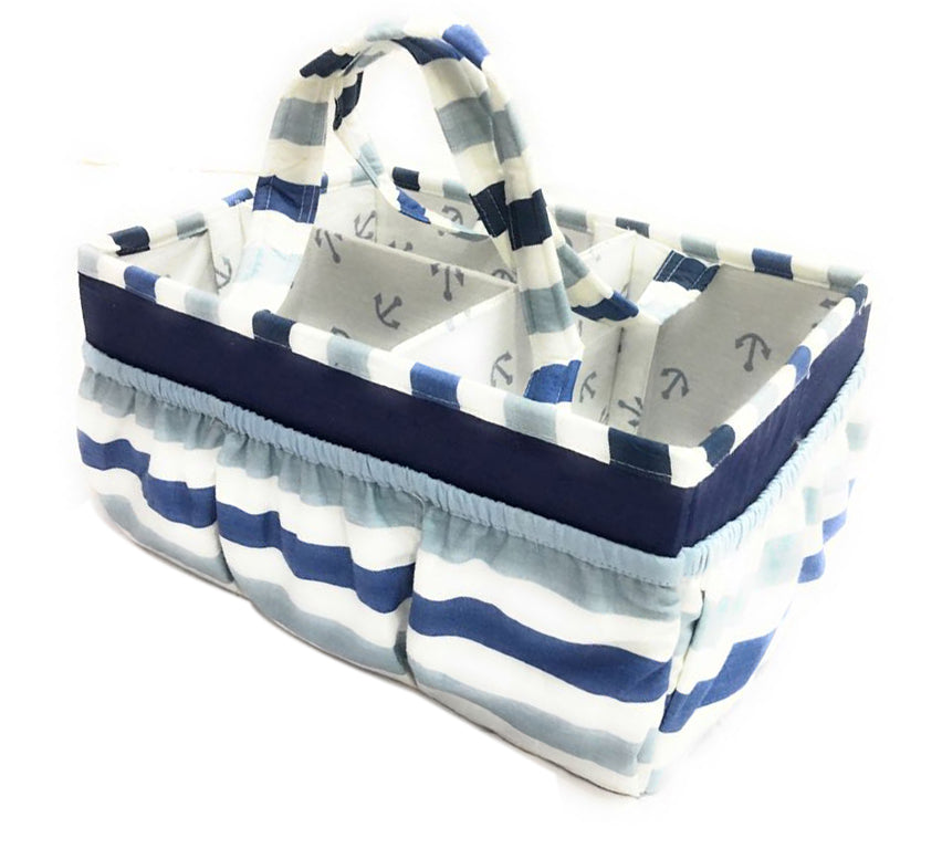 Bacati - Little Sailor, Nursery Kids Storage Items, Blue/Navy - Bacati - Nursery/Kids Storage - Bacati