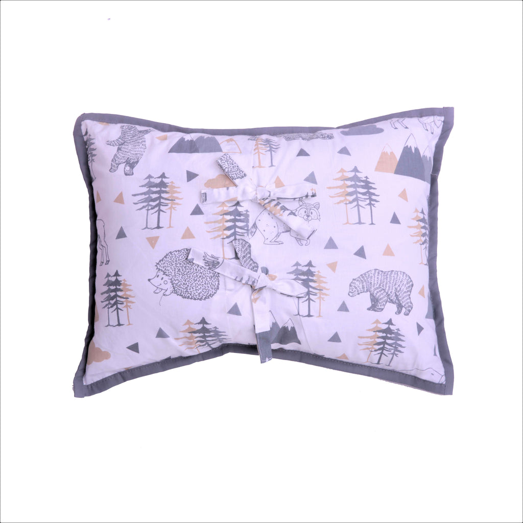 Decorative Pillow, Woodlands Beige/Grey - Bacati - Dec Pillow or Rocker Dec Pillow - Bacati