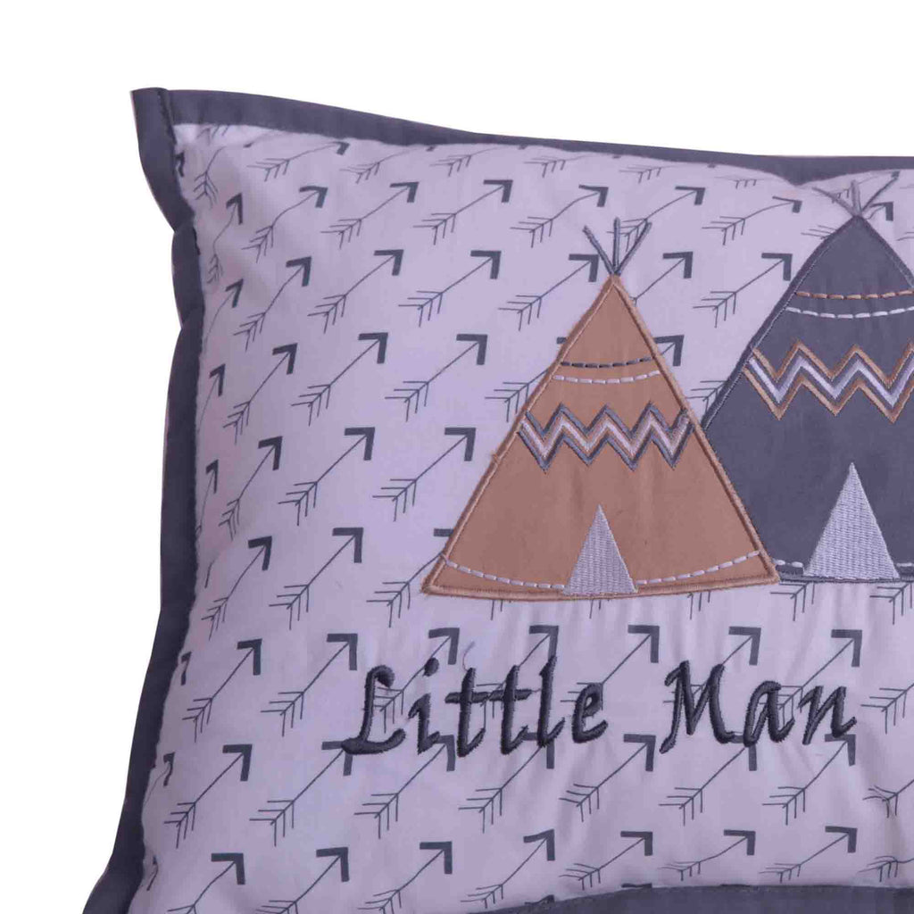 Decorative Pillow, Woodlands Beige/Grey - Bacati - Dec Pillow or Rocker Dec Pillow - Bacati