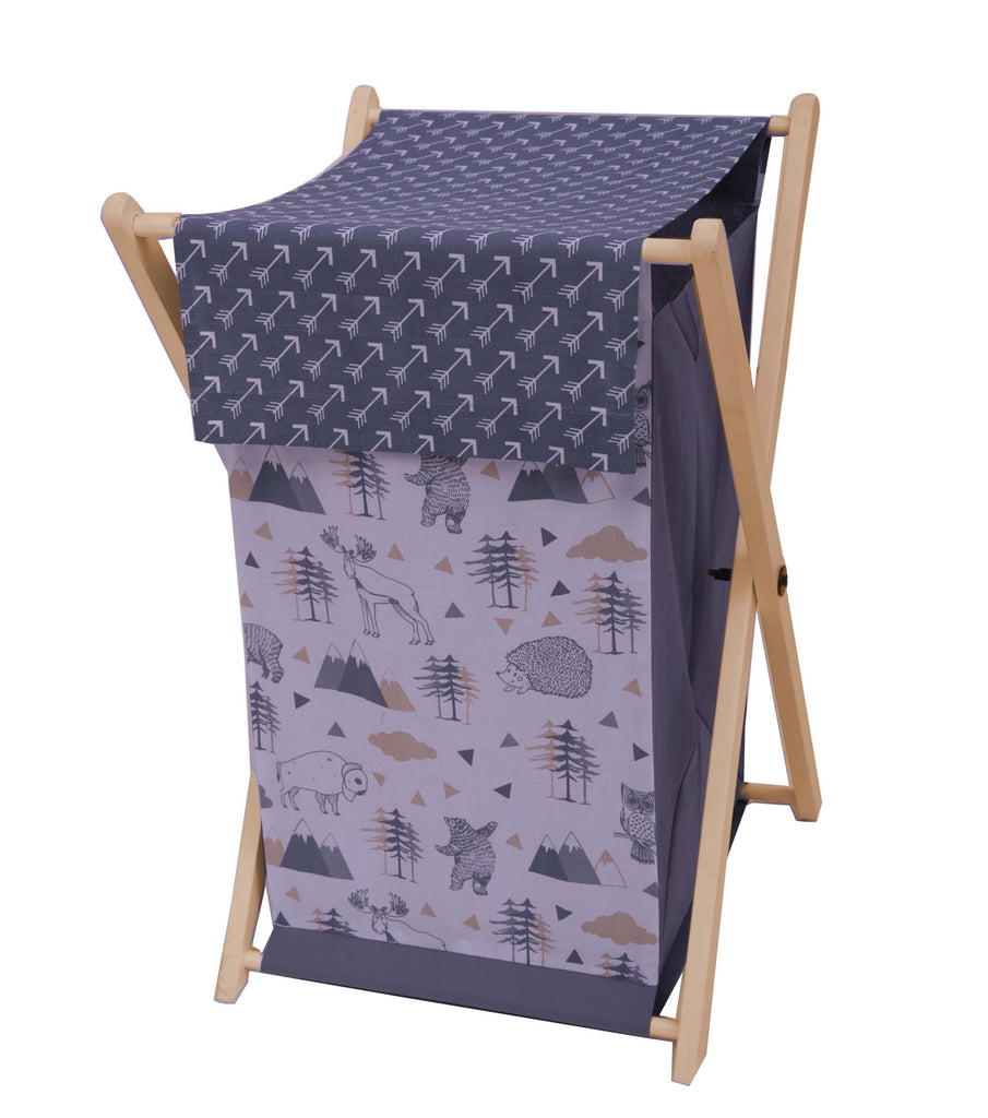Bacati - Woodlands Animals Nursery Kids Storage Items, Beige/Grey - Bacati - Nursery/Kids Storage - Bacati