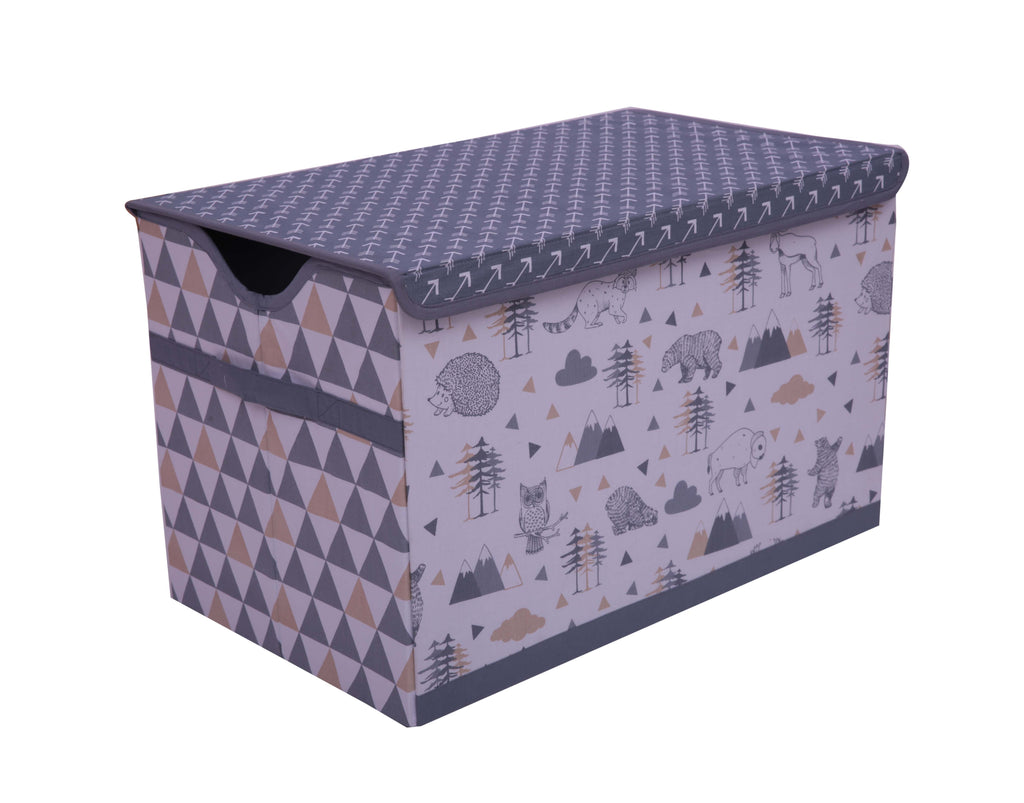 Bacati - Woodlands Animals Nursery Kids Storage Items, Beige/Grey - Bacati - Nursery/Kids Storage - Bacati