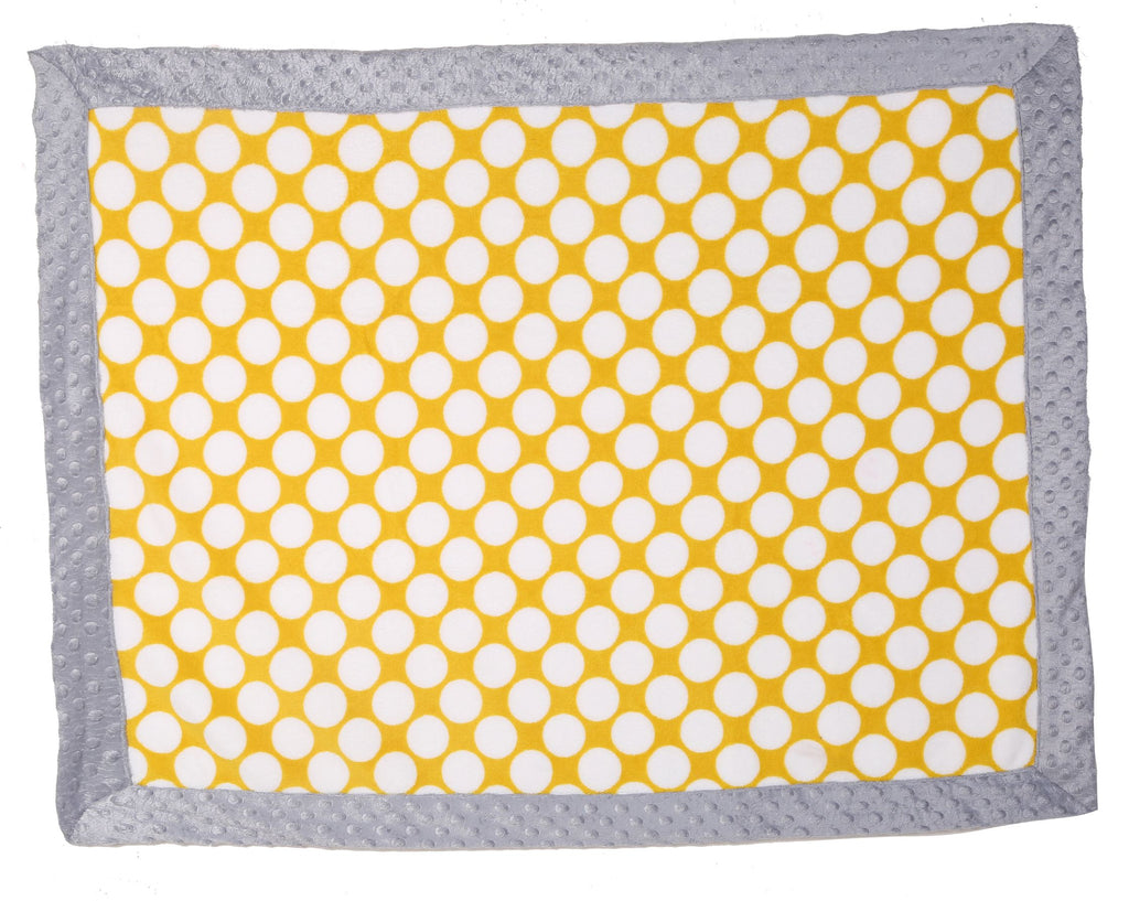 Embroidered Plush Blanket, Elephants Mint/Yellow/Grey with Multiple Options - Bacati - Embroidered Plush Blanket - Bacati