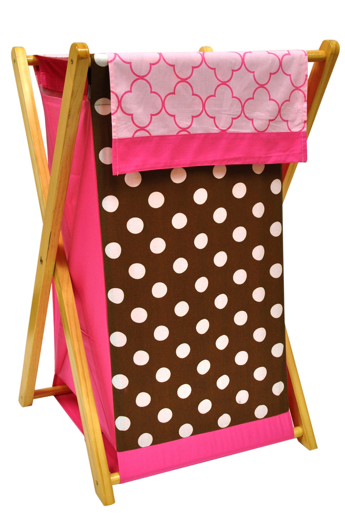 Bacati - Butterflies Girls Nursery Kids Storage Items, Pink/Chocolate - Bacati - Nursery/Kids Storage - Bacati