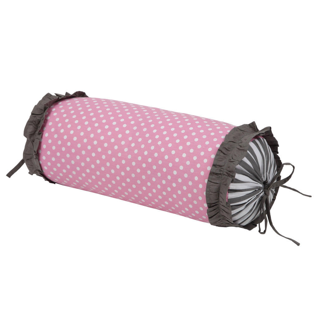 Decorative Pillow, Elephants Pink/Grey - Bacati - Dec Pillow or Rocker Dec Pillow - Bacati