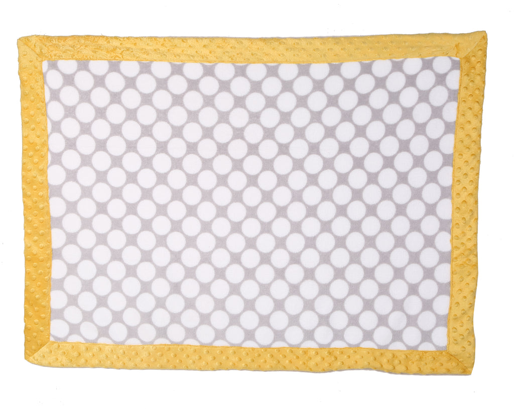 Embroidered Plush Blanket, Elephants Mint/Yellow/Grey with Multiple Options - Bacati - Embroidered Plush Blanket - Bacati