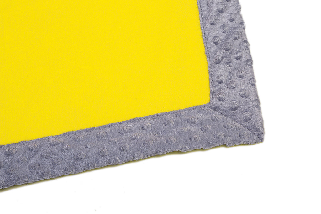 Embroidered Plush Blanket, Elephants Mint/Yellow/Grey with Multiple Options - Bacati - Embroidered Plush Blanket - Bacati