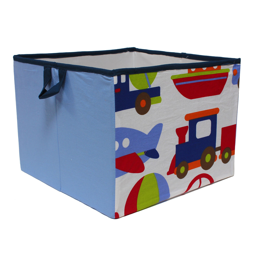 Bacati - Transportation, Boys Nursery Kids Storage. Blue/Navy/Orange/Red/Green - Bacati - Nursery/Kids Storage - Bacati