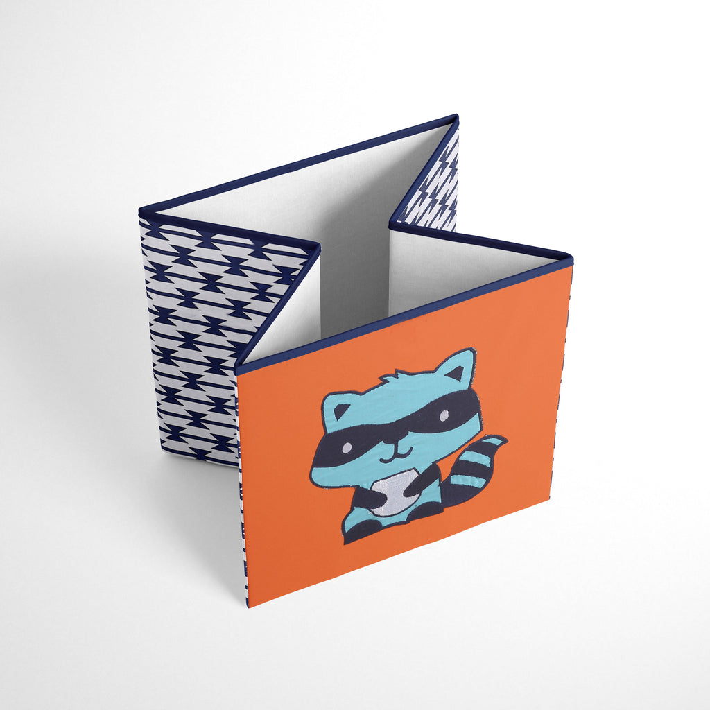 Bacati - Aztec Liam, Boys Nursery Kids Storage. Aqua/Orange/Navy - Bacati - Nursery/Kids Storage - Bacati
