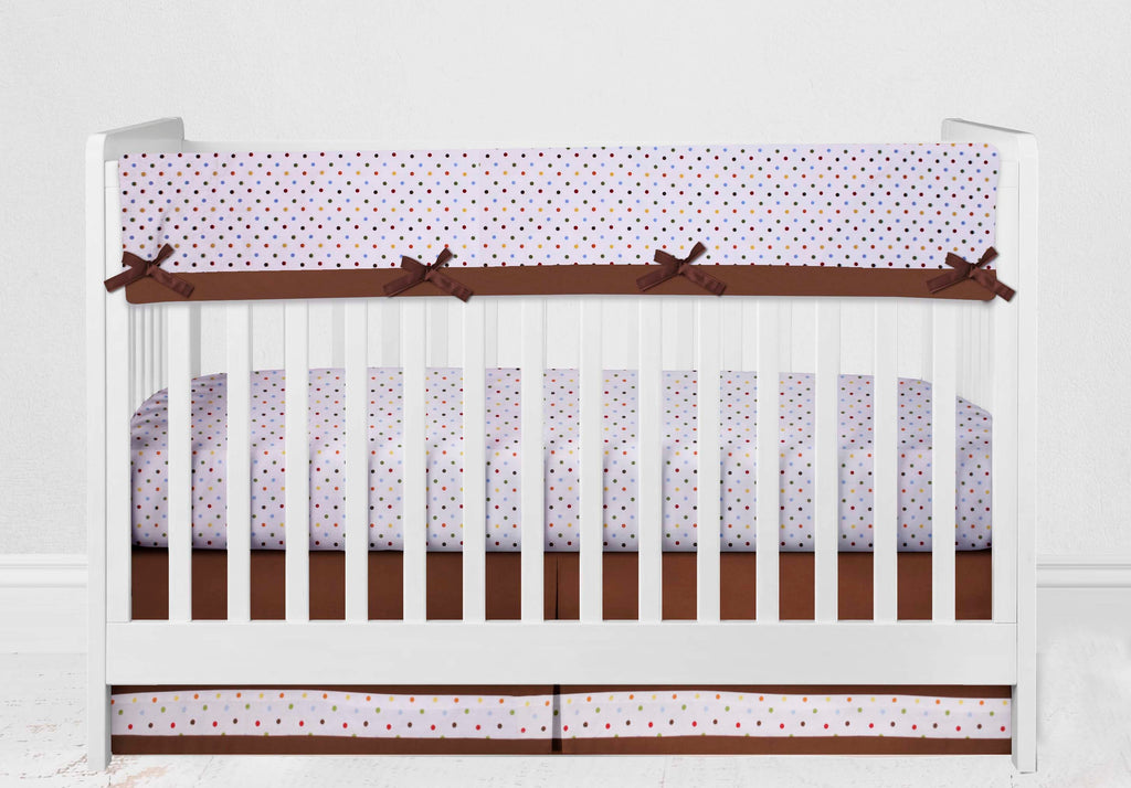 Baby & Me Giraffe Orange/Green/Blue/Red/Brown Neutral Crib Bedding Set - Bacati - Crib Bedding Set - Bacati