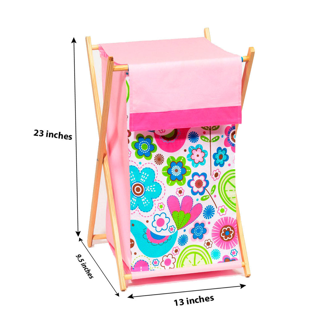 Bacati - Botanical, Girls Nursery Kids Storage. Pink/Aqua/Fuchsia/Green - Bacati - Nursery/Kids Storage - Bacati