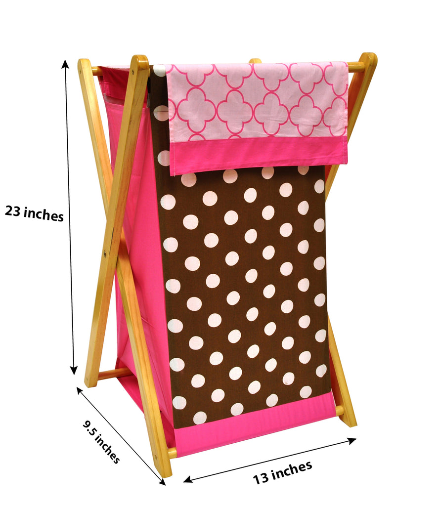 Bacati - Butterflies Girls Nursery Kids Storage Items, Pink/Chocolate - Bacati - Nursery/Kids Storage - Bacati