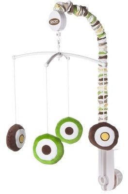 Mod Dots Stripes Green/Yellow/Chocolate Neutral Crib Bedding Set - Bacati - Crib Bedding Set - Bacati