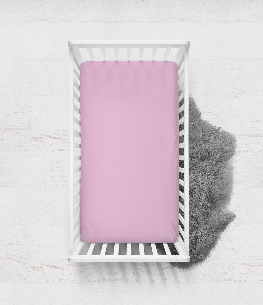 Mod Dots Stripes Pink/Beige/Chocolate Girls Crib Bedding Set - Bacati - Crib Bedding Set - Bacati