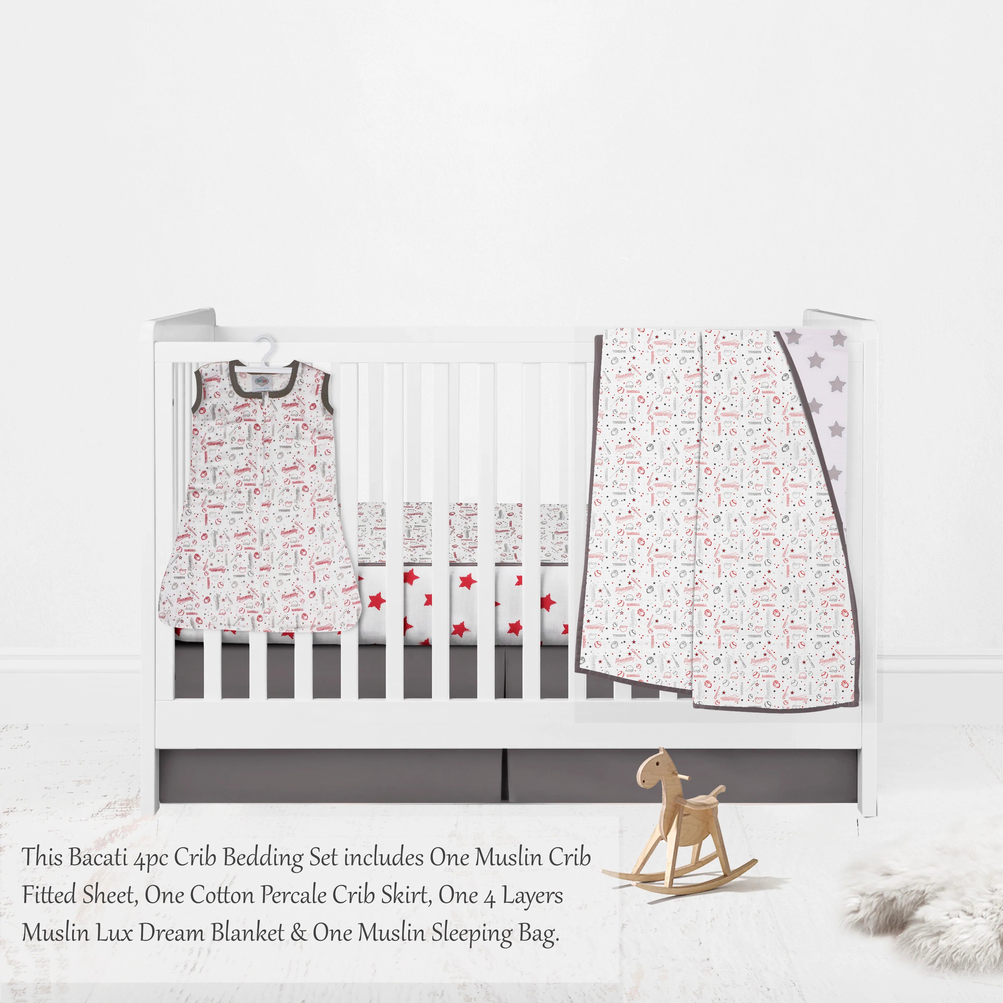 Baseball top nursery bedding