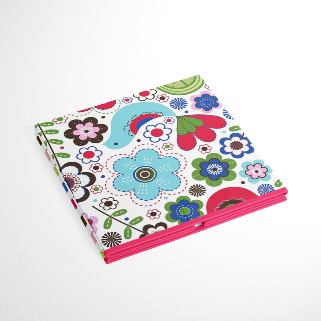 Bacati - Botanical, Girls Nursery Kids Storage. Pink/Aqua/Fuchsia/Green - Bacati - Nursery/Kids Storage - Bacati