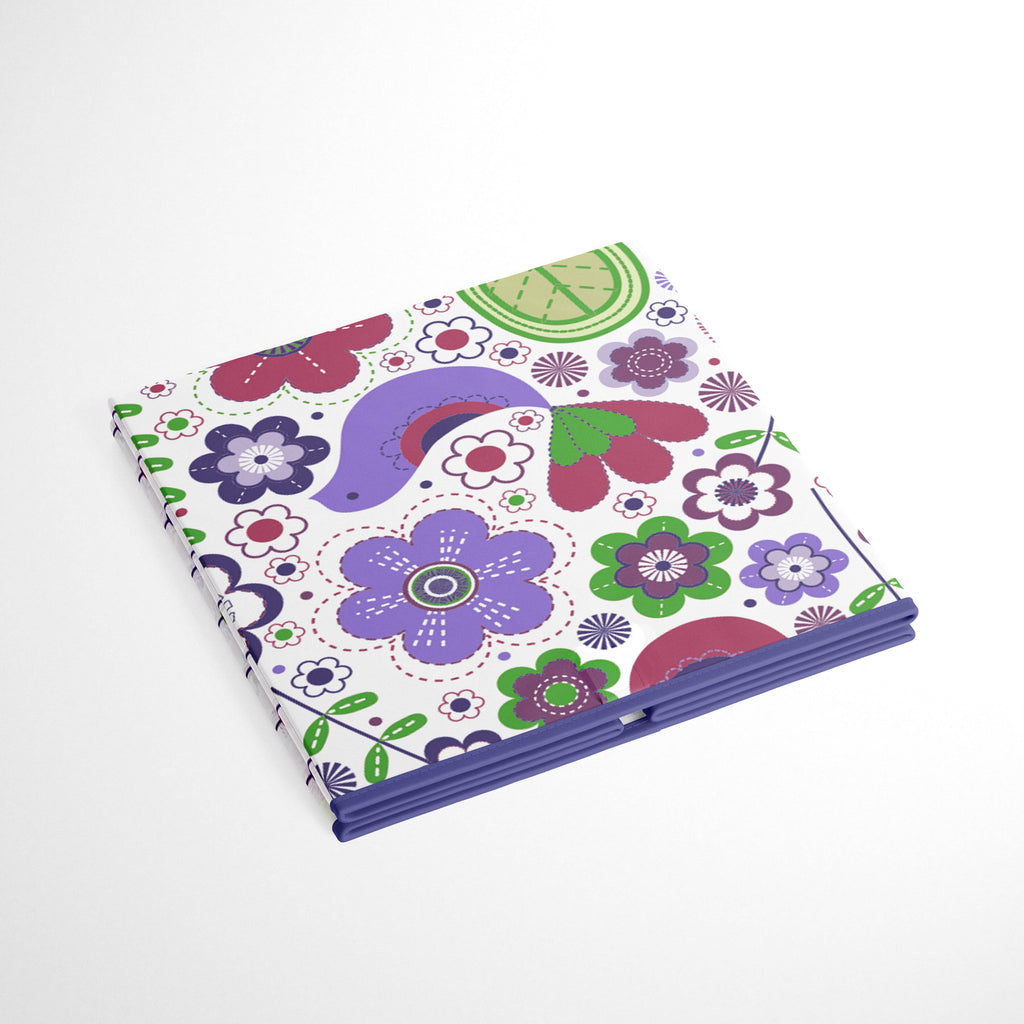 Bacati - Botanical, Girls Nursery Kids Storage. Purple/Lilac/Green/Plum - Bacati - Nursery/Kids Storage - Bacati