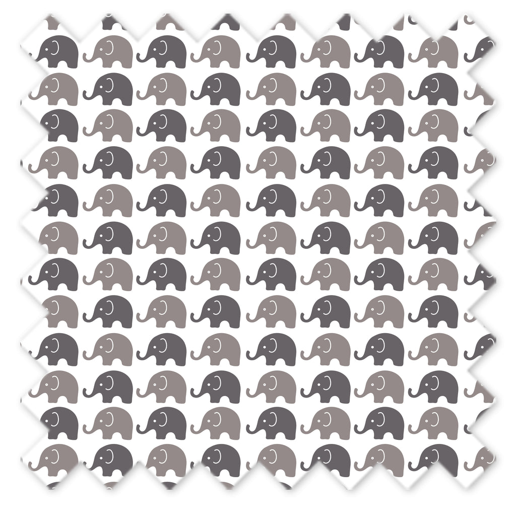 Bacati - Toddlers Daycare/Sleepover Nap Mat with Pillow & Blanket, Elephants White/Grey - Bacati - Toddler Napmat - Bacati