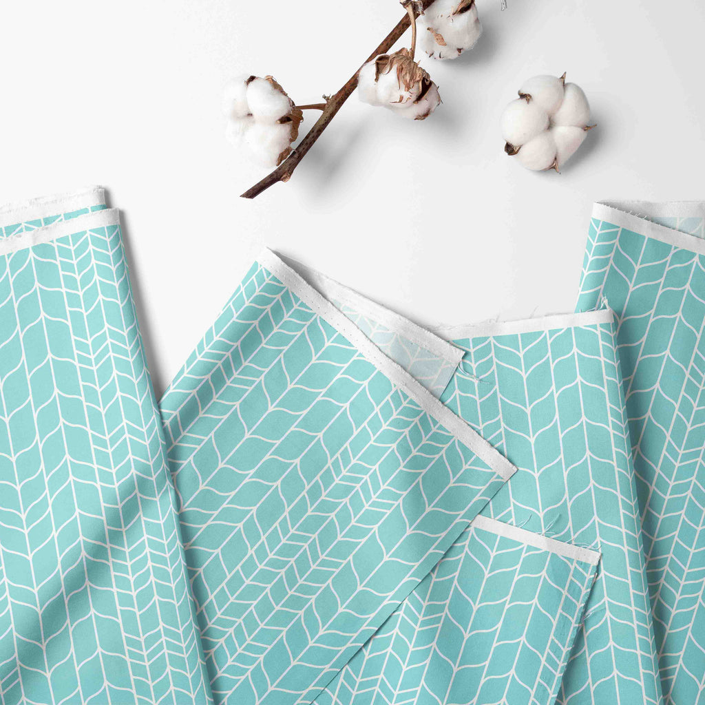 Bacati - Multiple Options of Crib or Toddler Bed Skirt or Dust Ruffle 100% Cotton Percale, Safari Jungle Aqua/Orange/Grey - Bacati - Crib or Toddler Bed Skirt - Bacati