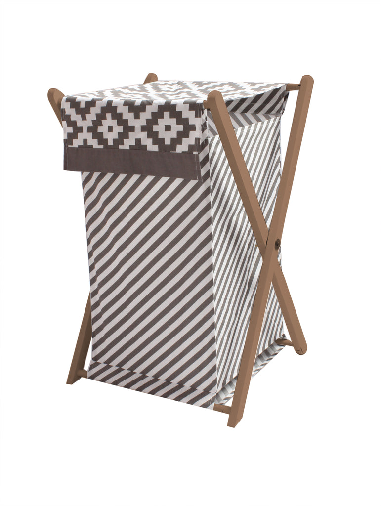 Bacati - Aztec Love Neutral Nursery Kids Storage Items, Grey - Bacati - Nursery/Kids Storage - Bacati