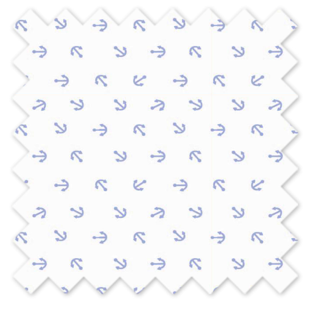 Little Sailor Blue/Navy Boys Quilted Changing Pad Cover - Bacati - Changing pad cover - Bacati