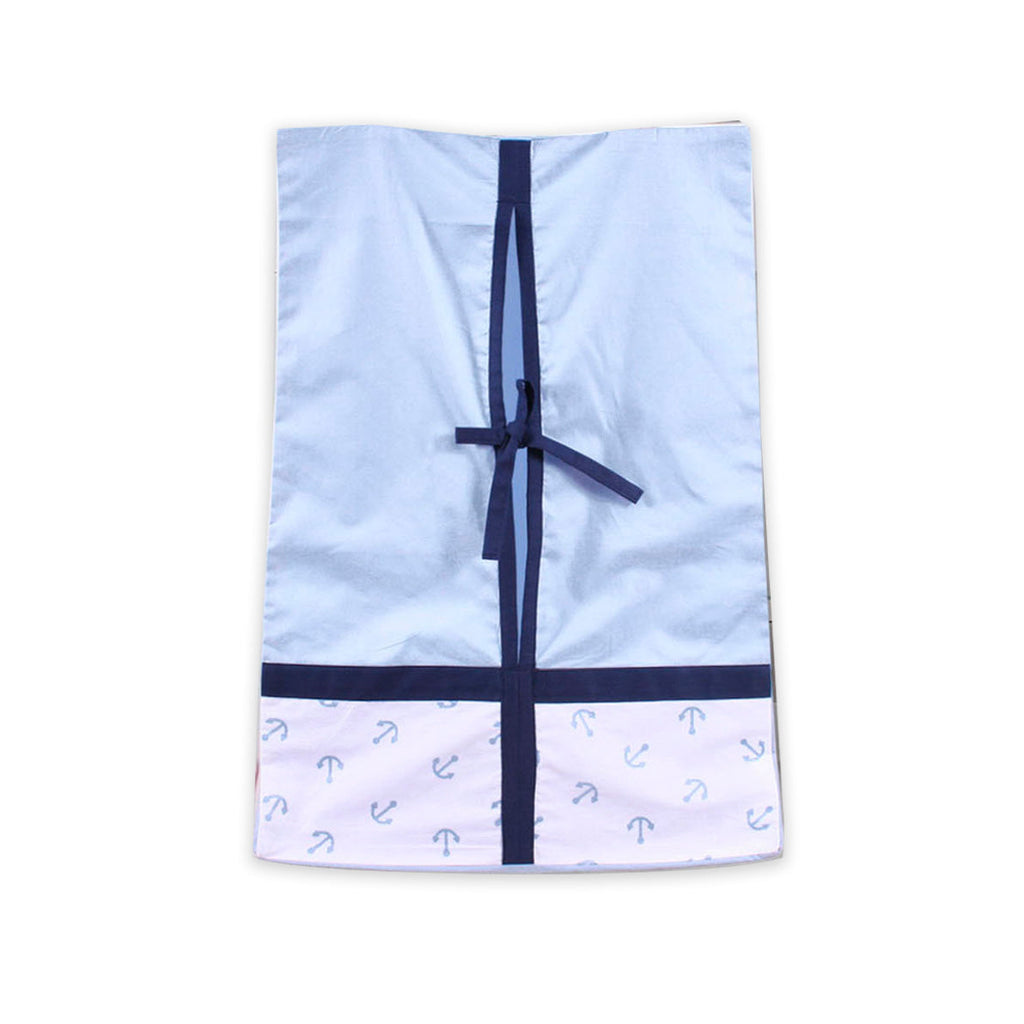 Little Sailor Anchor Blue/Navy Boys Crib Bedding Set - Bacati - Crib Bedding Set - Bacati